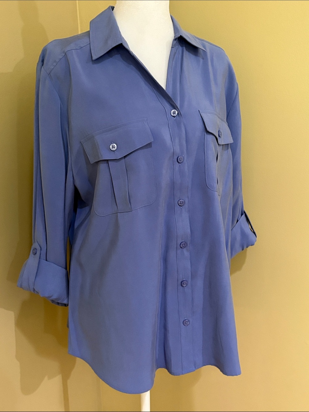 Chico's Periwinkle Button-Down Shirt